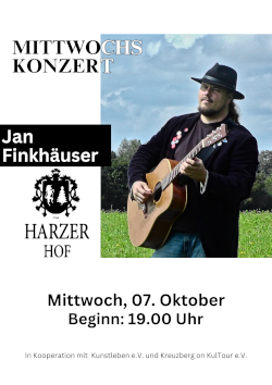 Jan Finkhäuser *live* im Harzer Hof Scharzfeld